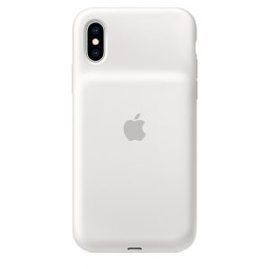 iPhone Xs Smart Battery Case White back
