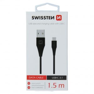 SWISSTEN Cable USB To USB-C 1.5M Black