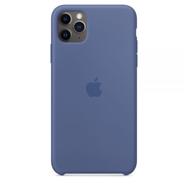 Capa em silicone para iPhone 11 Pro Max - Azul‑linho