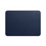 Pasta em pele para MacBook de 12 polegadas - Azul meia‑noite