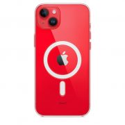 Apple Capa transparente com MagSafe para iPhone 14 Plus (Vermelho)