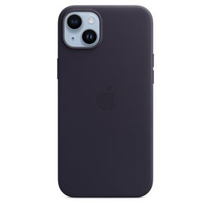 Apple Capa em pele com MagSafe para iPhone 14 Plus - Tinto