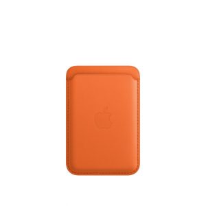 Apple Carteira em pele com MagSafe para iPhone - Laranja