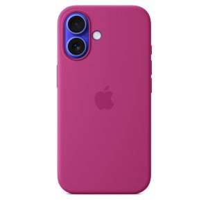 Apple capa em silicone com MagSafe para iPhone 16 – Fúcsia