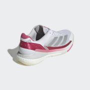 Adidas Crazyquick Boost Padel W Cloud White Silver Metallic Lucid Pink (JP9588)