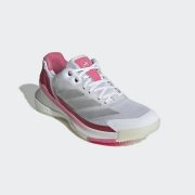 Adidas Crazyquick Boost Padel W Cloud White Silver Metallic Lucid Pink (JP9588)