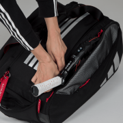 Adidas Racket Bag Multigame Black Red 3.4 Adidas Racket Bag Multigame Black Red 3.4
